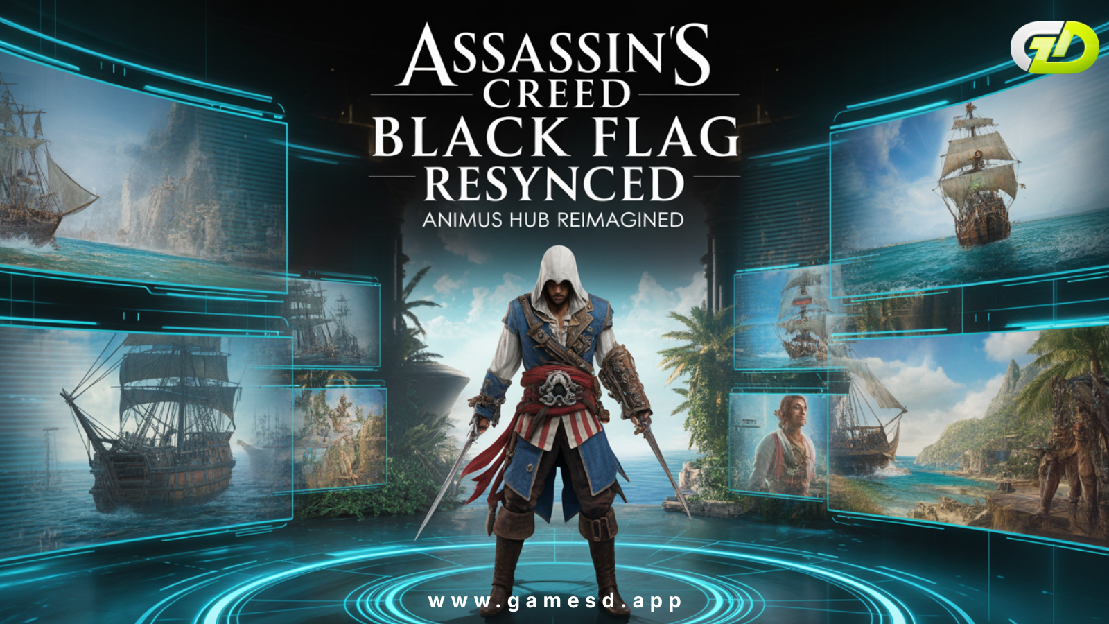 Assassin's Creed Black Flag Resynced's Animus Hub Entry Has a Massive Throwback
