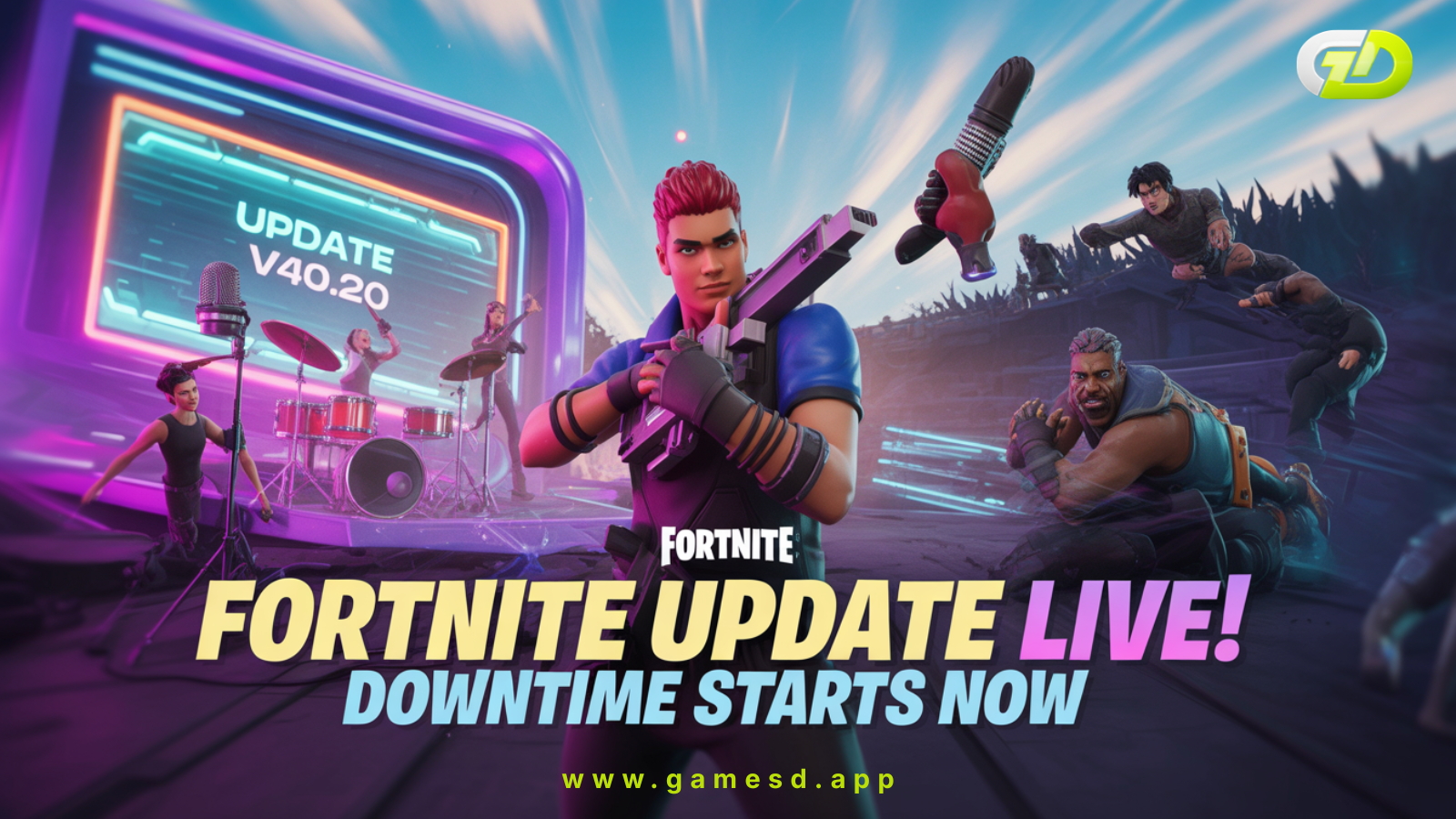 Fortnite v40.20 Update: Downtime Schedule, New Features & Save the World Goes Free-to-Play