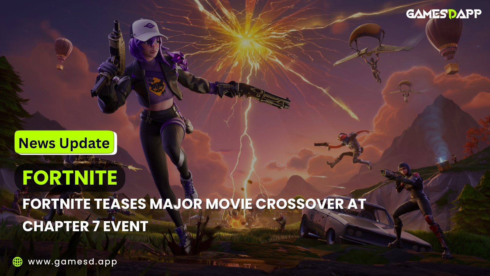 Fortnite Teases Major Movie Crossover at Chapter 7 Event