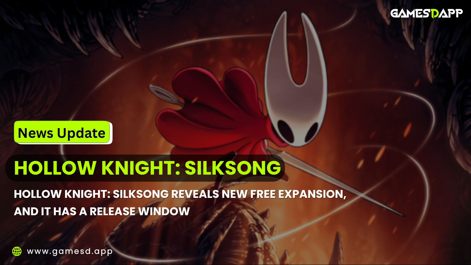 Hollow Knight: Silksong Reveals New Free Expansion, And It Has a Release Window