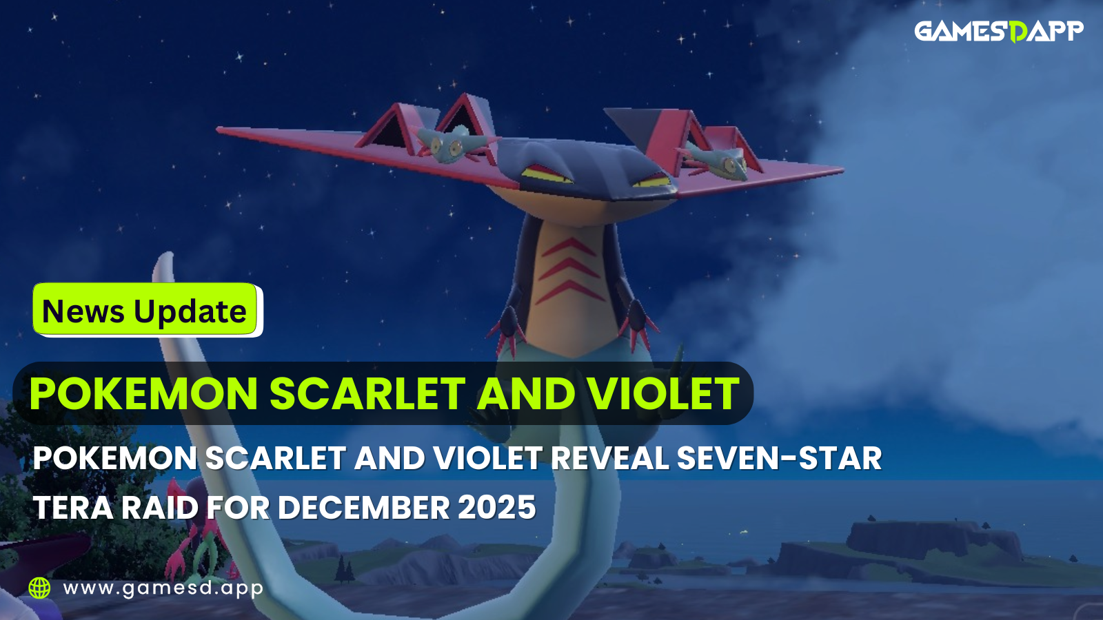 Pokemon Scarlet and Violet Reveal Seven-Star Tera Raid For December 2025