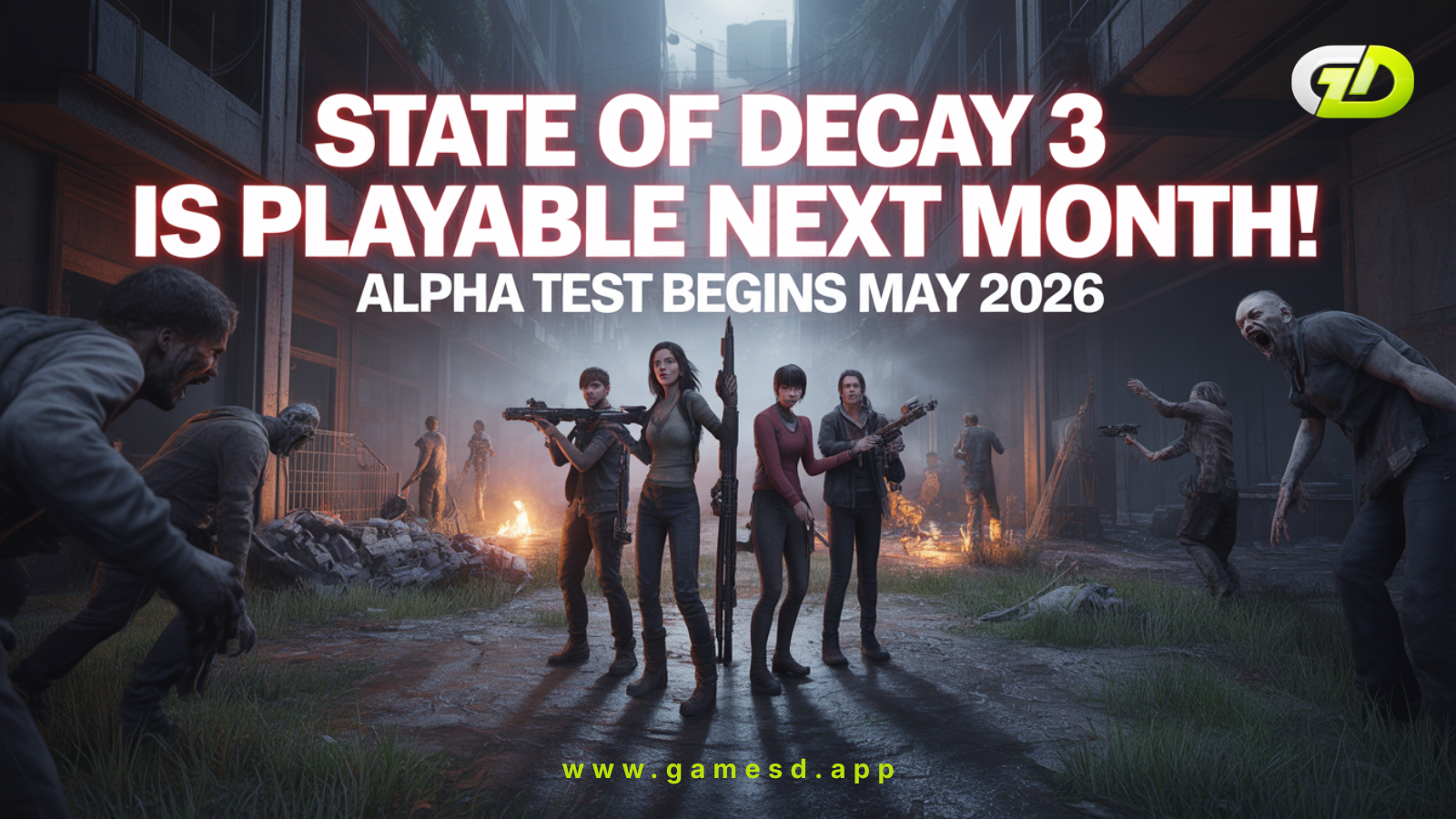 State of Decay 3 Set for First Playable Alpha Test Starting Next Month
