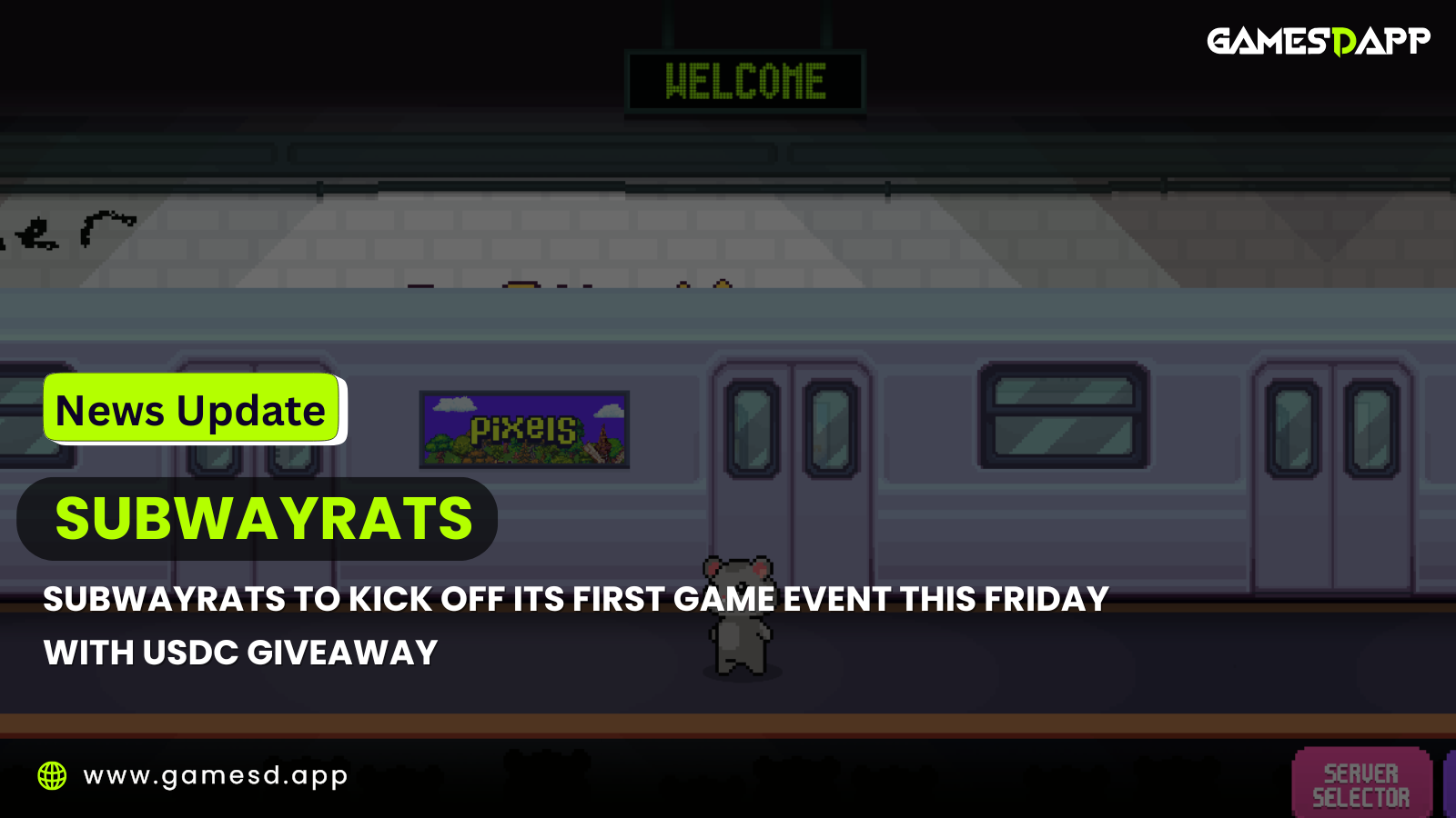 SubwayRats to Kick Off its First Game Event This Friday With USDC Giveaway